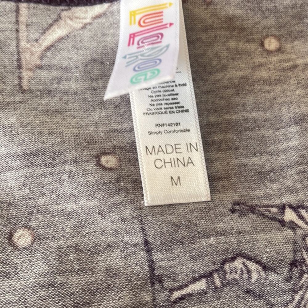 LuLaRoe Perfect T Purple Baseball Print - Size Medium - Picture 4 of 7